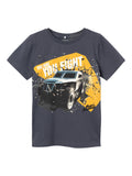 Name it - Donkerblauwe T-shirt 'fast & furious'