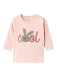 Name it - Roze T-shirt met lange mouwen met 'Cool'