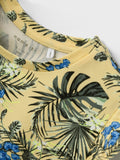Name it - Geel jurkje met tropische print