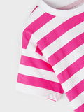 Name it - Roze/wit gestreepte T-shirt